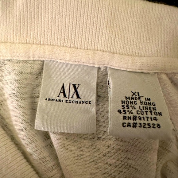 Armani A/X button-down short sleeved shirt with zippered pocket on left. Size XL - Picture 3 of 4